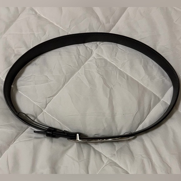 Coach Black Belt with Silver Buckle - Picture 4 of 7